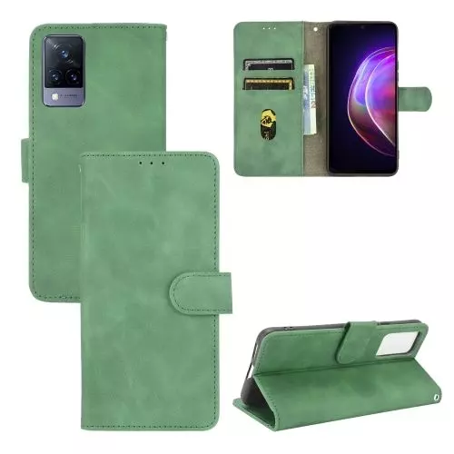 Чехол книжка для Vivo X60 Anomaly Leather Book Green (Зеленый)