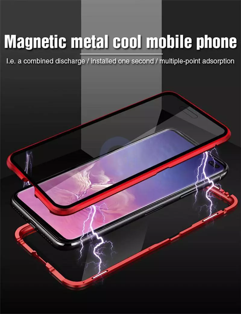 Чехол бампер для Motorola Moto G Stylus 5G Anomaly Magnetic 360 With Glass Silver (Серебристый)