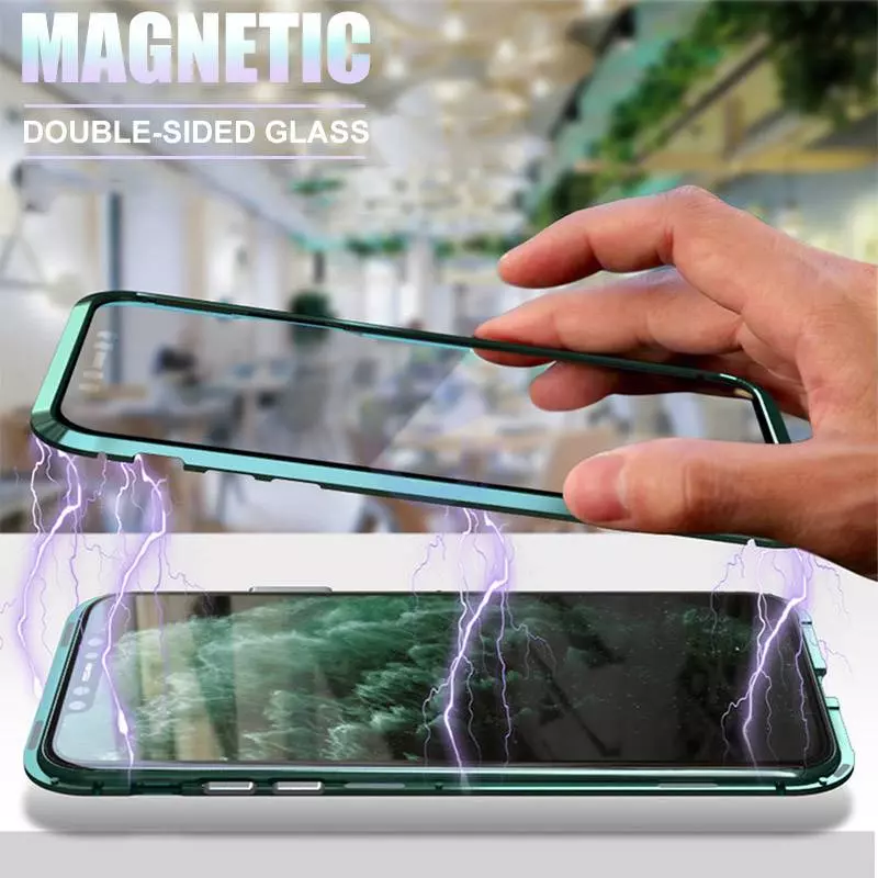 Чохол бампер для Motorola Moto G Stylus 5G Anomaly Magnetic 360 With Glass Silver (Сріблястий)