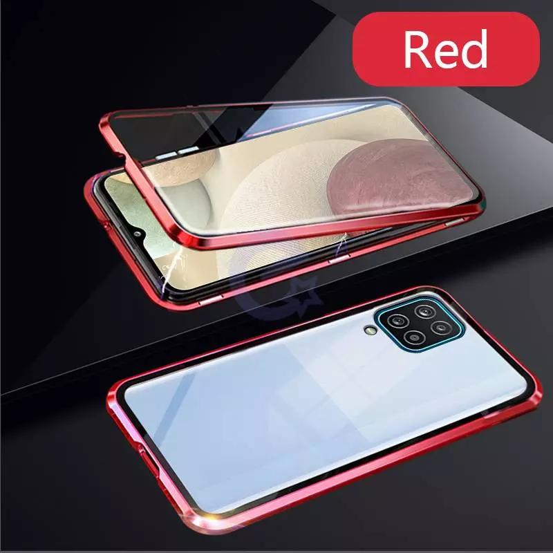 Чехол бампер для Samsung Galaxy M53 Anomaly Magnetic 360 With Glass Red (Красный)