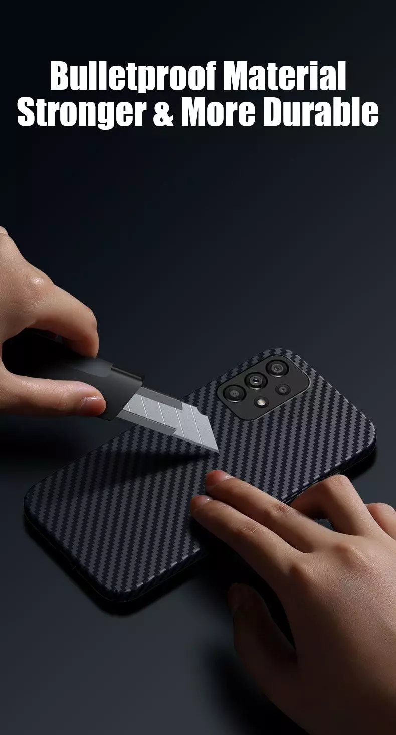 Ультратонкий чохол бампер для Samsung Galaxy A73 5G Anomaly PC Carbon Blue (Синій)