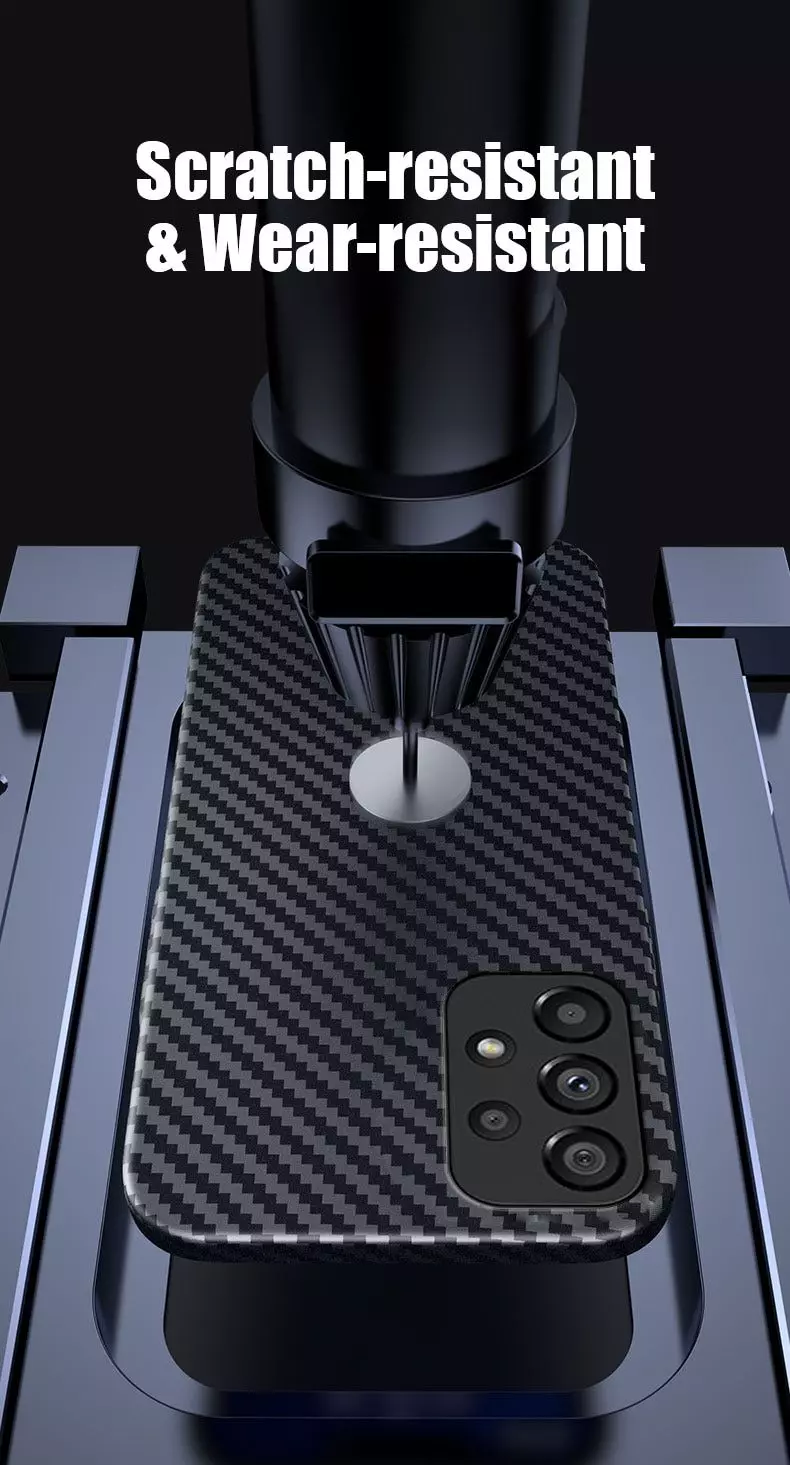 Ультратонкий чохол бампер для Samsung Galaxy A73 5G Anomaly PC Carbon Blue (Синій)