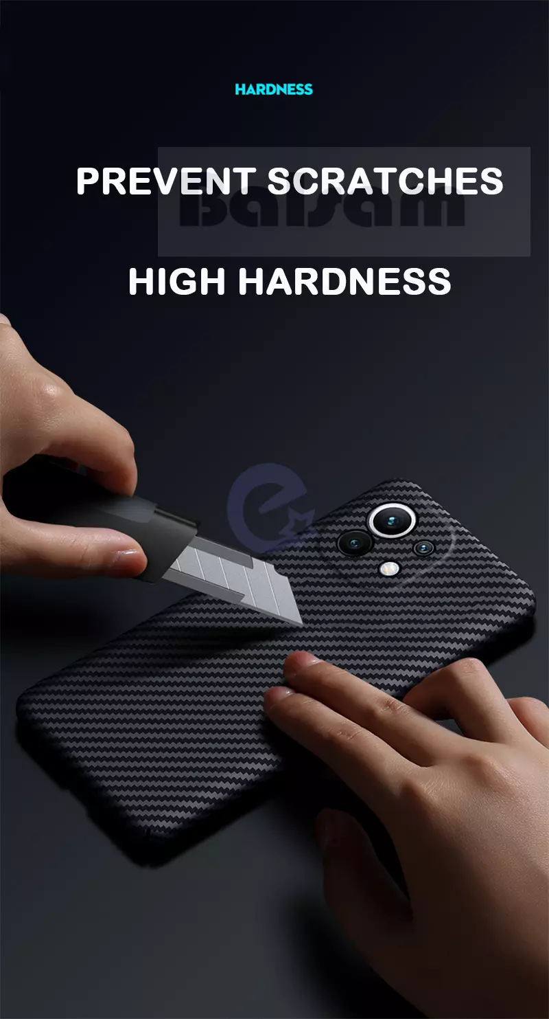 Ультратонкий чохол бампер для Xiaomi Mi 11 Lite / 11 Lite 5G NE Anomaly PC Carbon Blue (Синій)