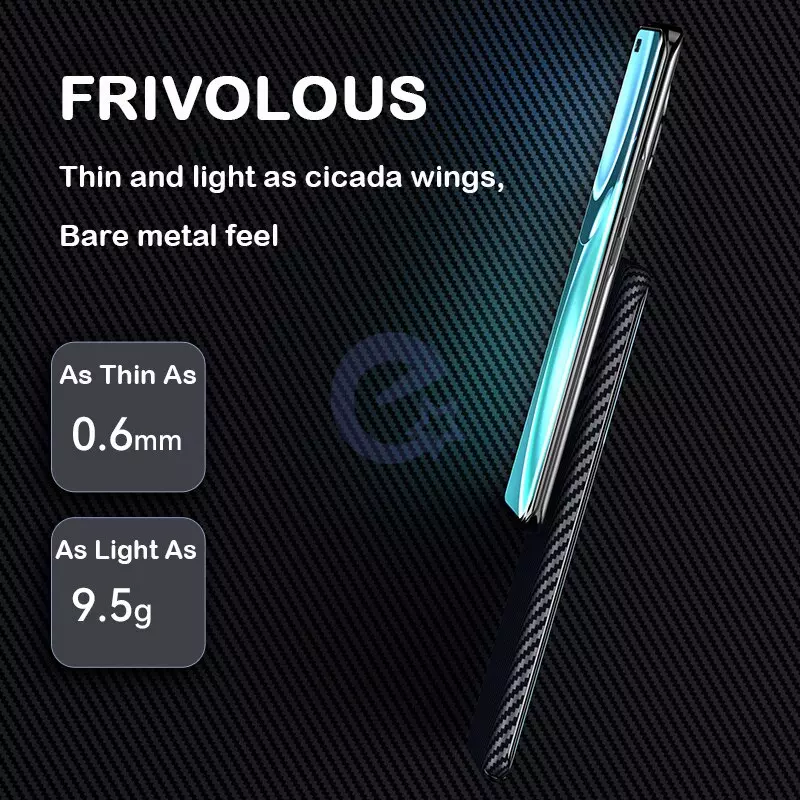 Ультратонкий чохол бампер для Xiaomi Mi 11 Lite / 11 Lite 5G NE Anomaly PC Carbon Blue (Синій)