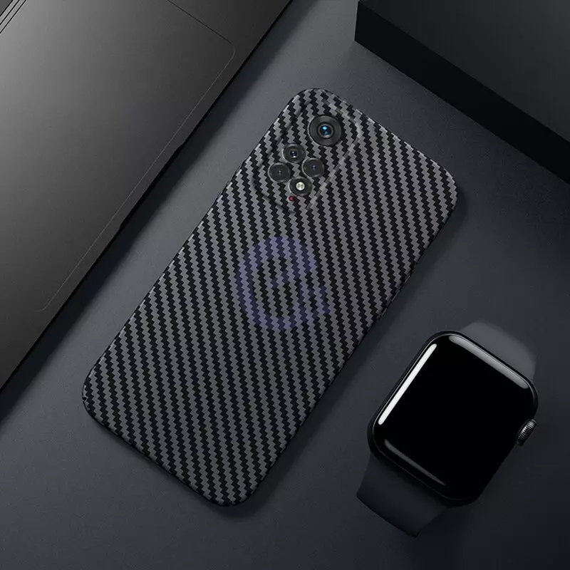 Ультратонкий чехол бампер для Infinix Hot 20 5G Anomaly PC Carbon Black (Черный)