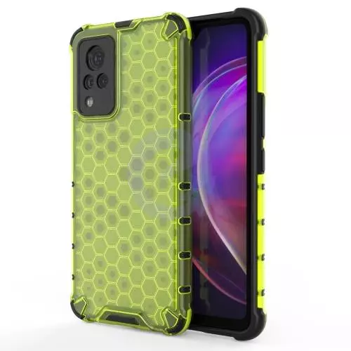 Противоударный чехол бампер для Vivo X60 Pro Anomaly Plasma Green (Зеленый)