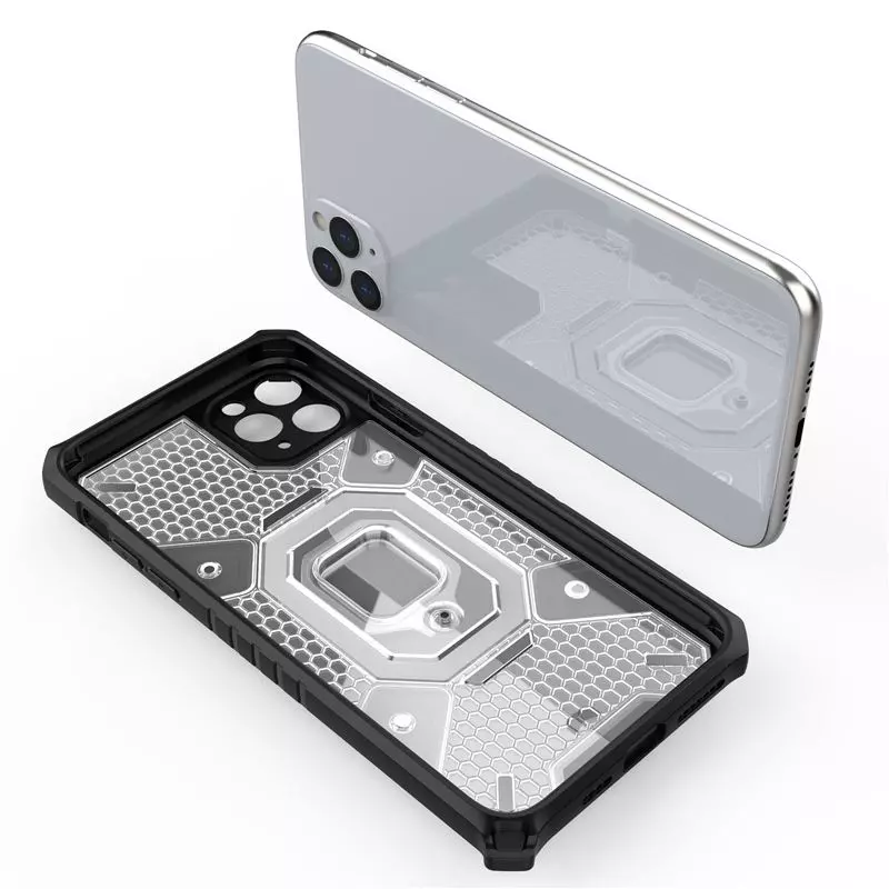 Чехол бампер для Vivo Y33s / Y21 Anomaly Ring Hybrid Grey (Серый)
