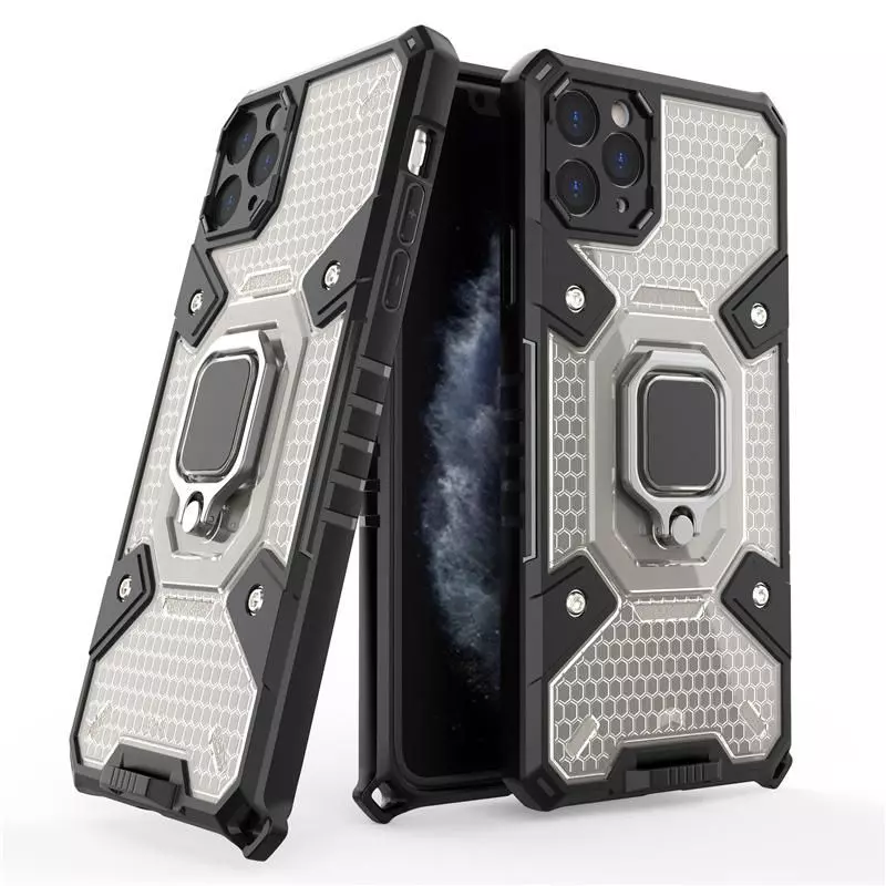 Чехол бампер для Vivo Y33s / Y21 Anomaly Ring Hybrid Grey (Серый)