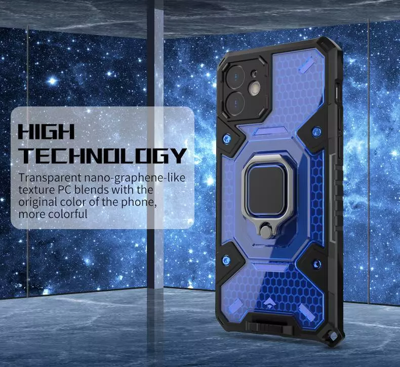 Чехол бампер для Xiaomi Redmi 9A Anomaly Ring Hybrid Grey (Серый)