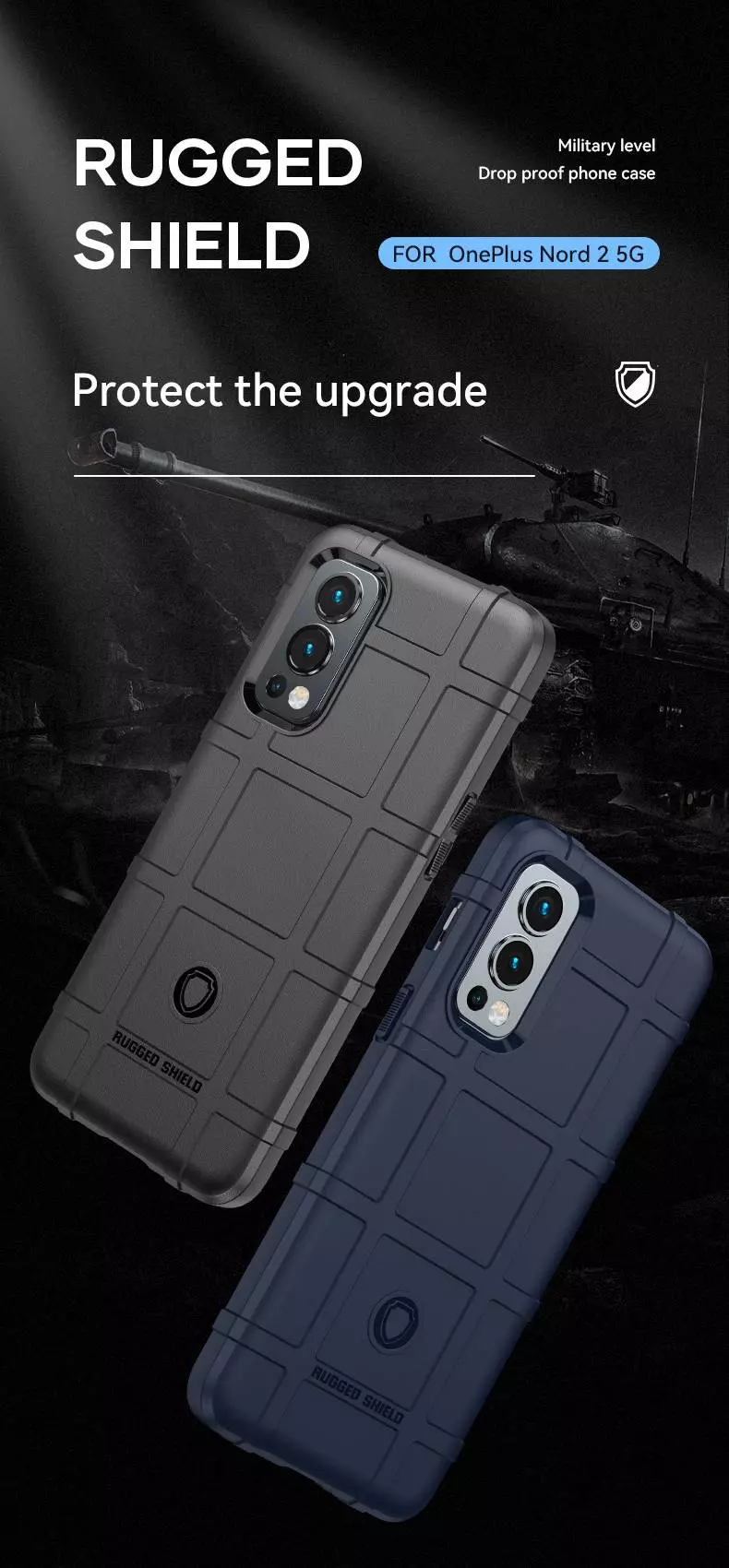 Противоударный чехол бампер для OnePlus Nord N300 Anomaly Rugged Shield Blue (Синий) Противоударный чехол бампер для OnePlus Nord N300 Anomaly Rugged Shield Blue (Синий)