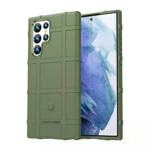 Противоударный чехол бампер для Samsung Galaxy S23 Ultra Anomaly Rugged Shield Green (Зеленый)