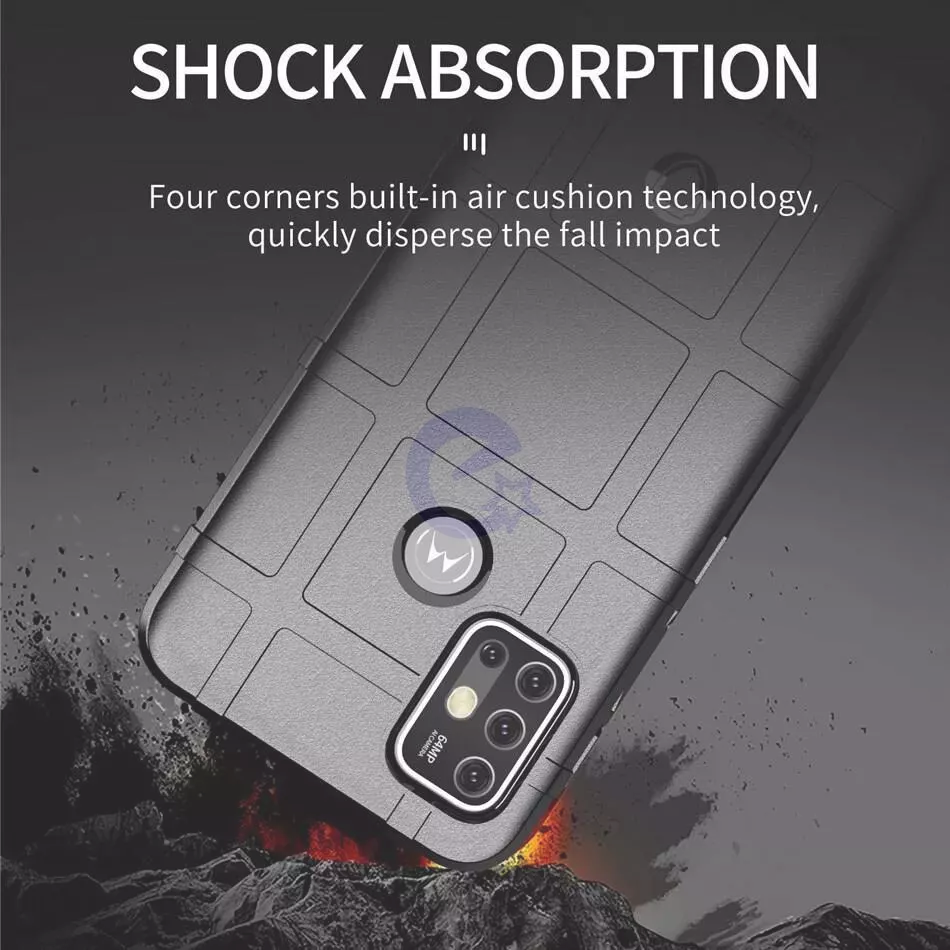 Противоударный чехол бампер для Motorola Moto G51 5G Anomaly Rugged Shield Blue (Синий)