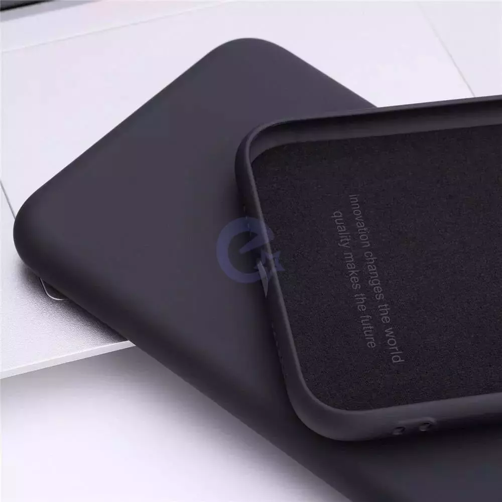 Чехол бампер для Xiaomi 12 Pro / 12S Pro Anomaly Silicone (с микрофиброй) Black (Черный)