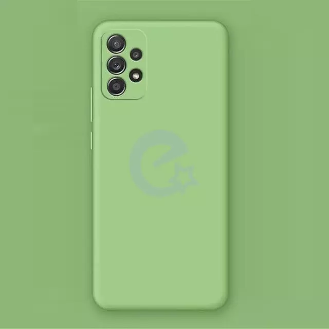 Чохол бампер для Samsung Galaxy A22 5G Anomaly Silicone (з мікрофіброю) Light Green (Світло зелений)