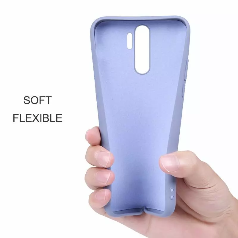 Чохол бампер для Infinix Hot 10 Anomaly Silicone (з мікрофіброю) Light Purple (Світло Пурпурний)