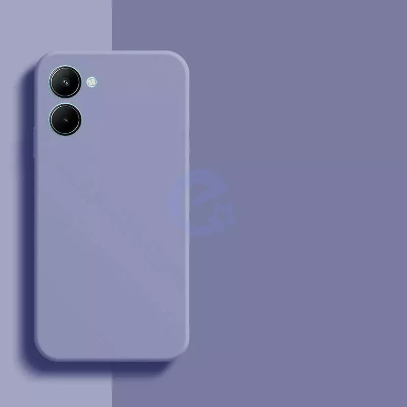 Чехол бампер для Infinix Hot 20 Anomaly Silicone (с микрофиброй) Purple (Пурпурный)