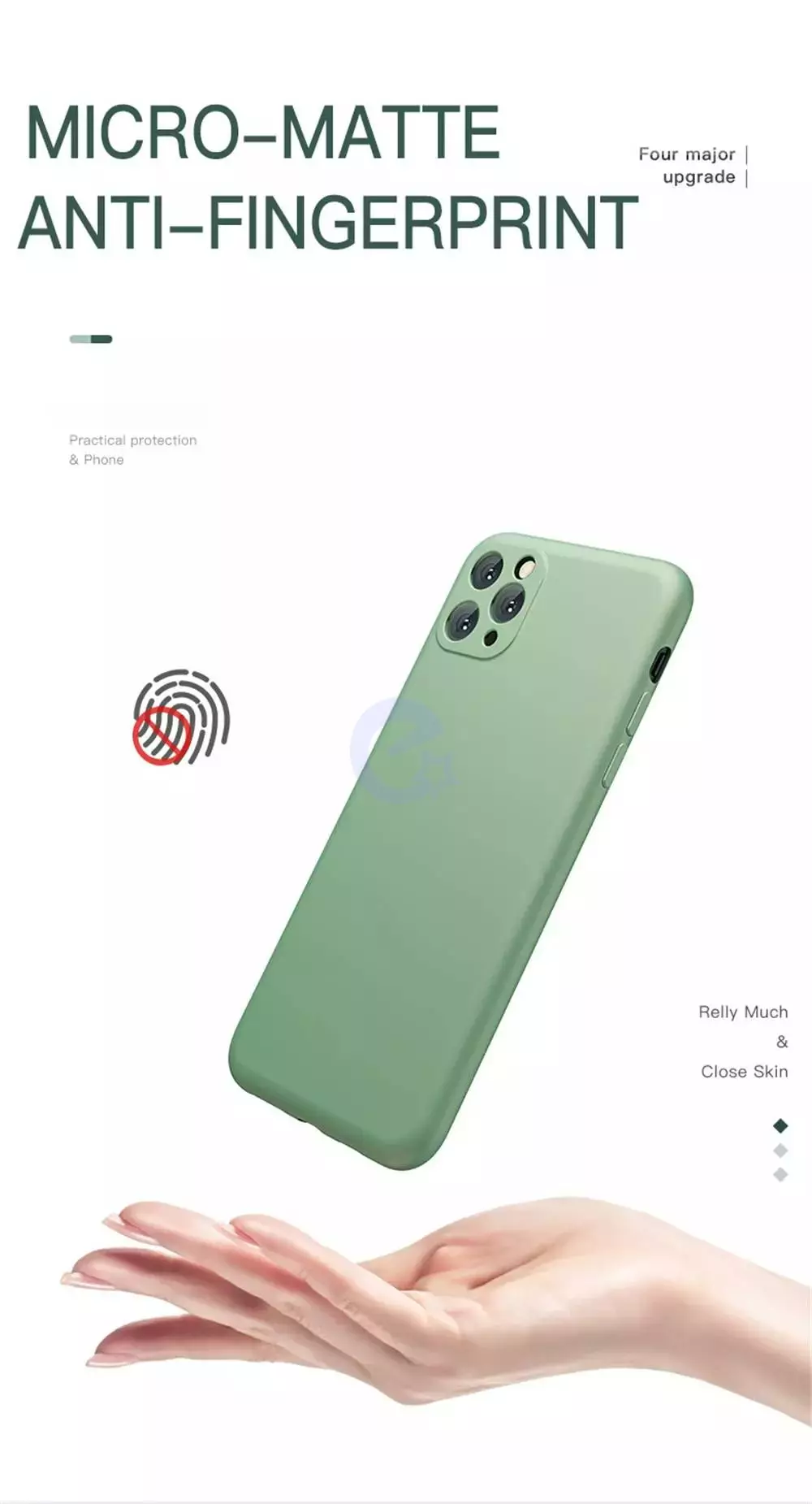 Чехол бампер для Wiko Y81 Anomaly Silicone (с микрофиброй) Light Green (Светло Зеленый)