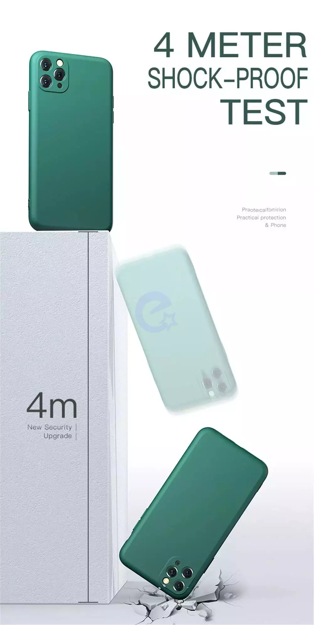 Чехол бампер для Samsung Galaxy M23 / Galaxy M13 Anomaly Silicone (с микрофиброй) Light Green (Светло Зеленый)