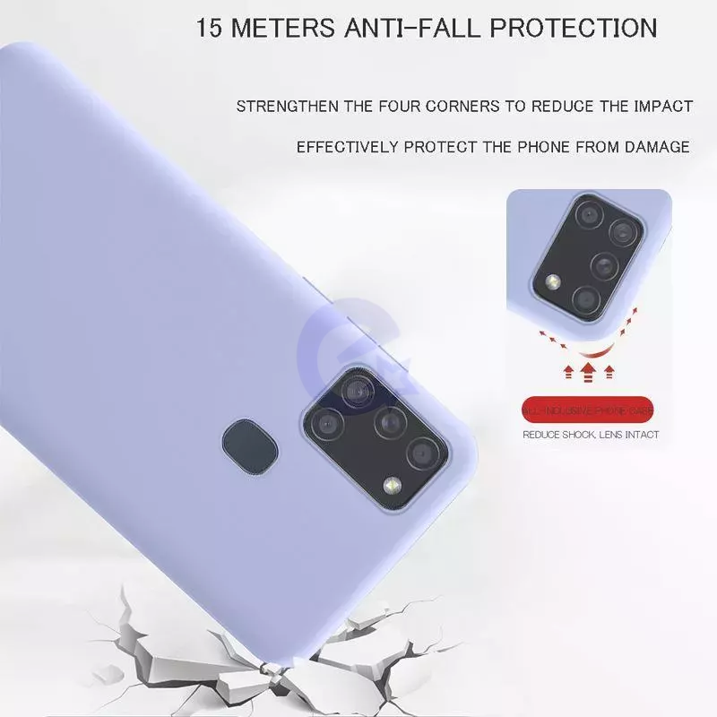 Чехол бампер для Motorola Moto G51 5G Anomaly Silicone (с микрофиброй) Light Purple (Светло Пурпурный)