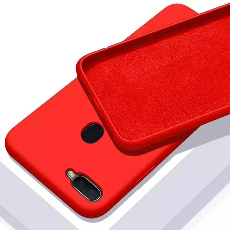 Чохол бампер для Nokia C01 Plus Anomaly Silicone (з мікрофіброю) Red (Червоний)