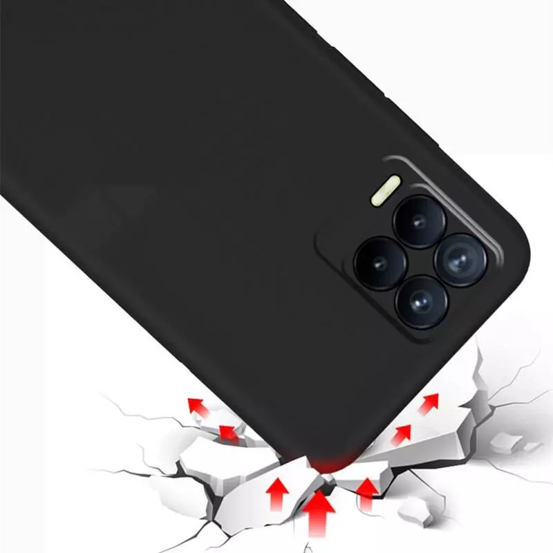 Чехол бампер для Infinix Hot 20 Play Anomaly Silicone (с микрофиброй) Blue (Синий)