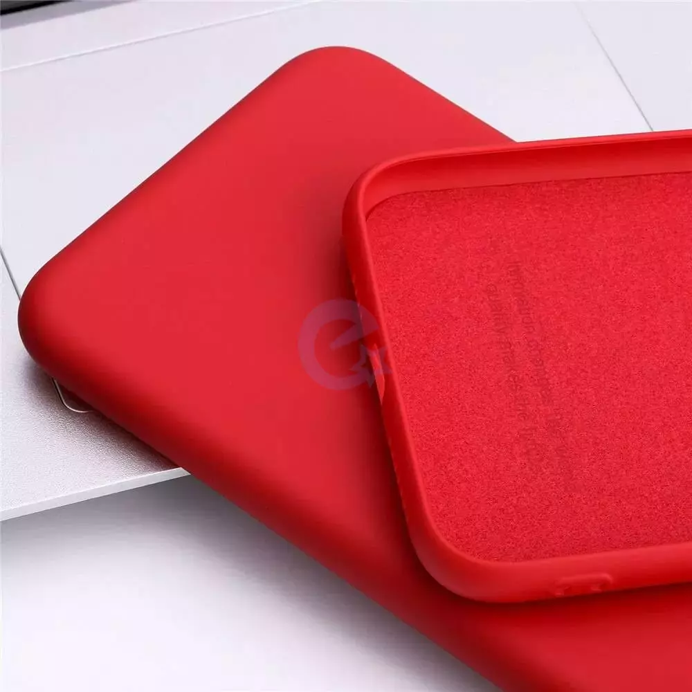 Чехол бампер для Realme Narzo 50A Anomaly Silicone (с микрофиброй) Red (Красный)