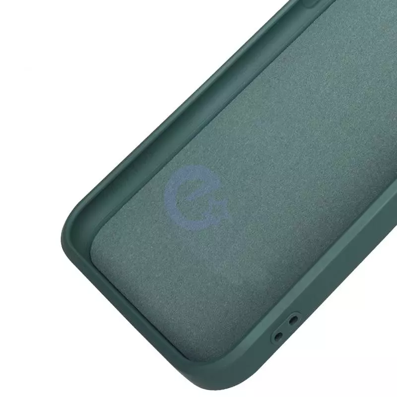 Чохол бампер для Vivo Y02s Anomaly Silicone (з мікрофіброю) Blue (Синій)