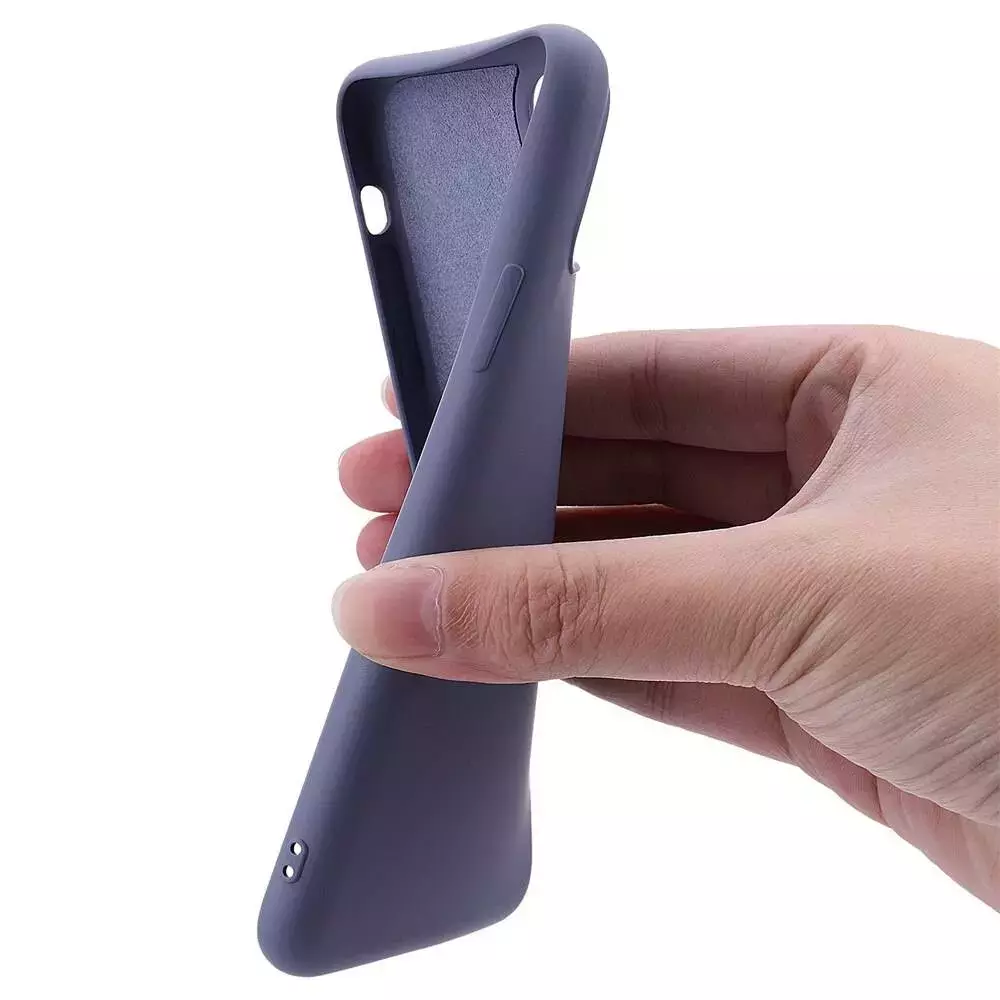 Чехол бампер для Vivo Y33s / Y21 Anomaly Silicone (с микрофиброй) Purple (Пурпурный)