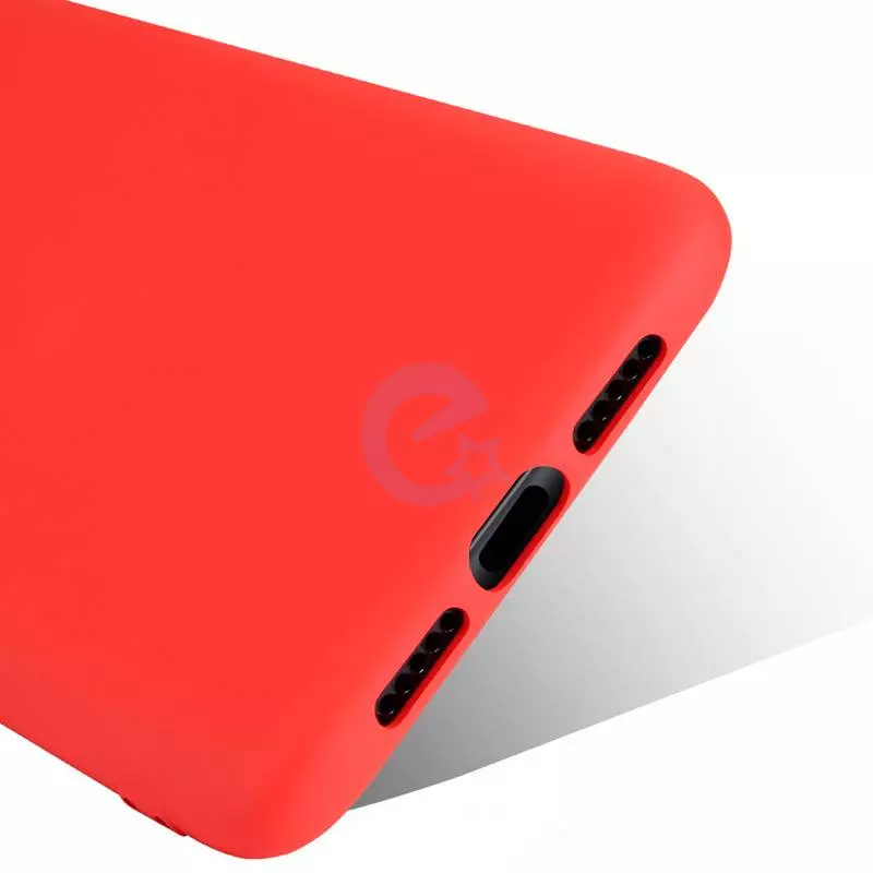 Чехол бампер для OnePlus 9R / 8T Anomaly Silicone (с микрофиброй) Red (Красный)