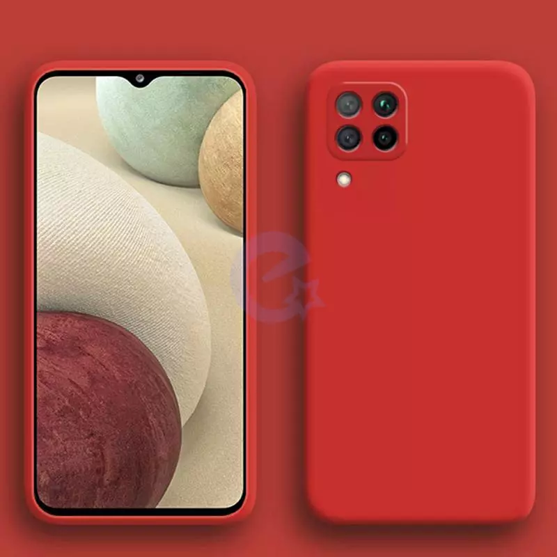 Чехол бампер для Samsung Galaxy M33 Anomaly Silicone (с микрофиброй) Red (Красный)