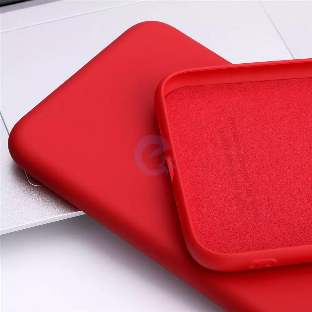 Чехол бампер для Samsung Galaxy M33 Anomaly Silicone (с микрофиброй) Red (Красный)