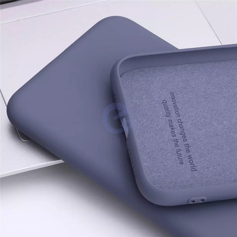 Чехол бампер для OnePlus 9R / 8T Anomaly Silicone (с микрофиброй) Purple (Пурпурный)