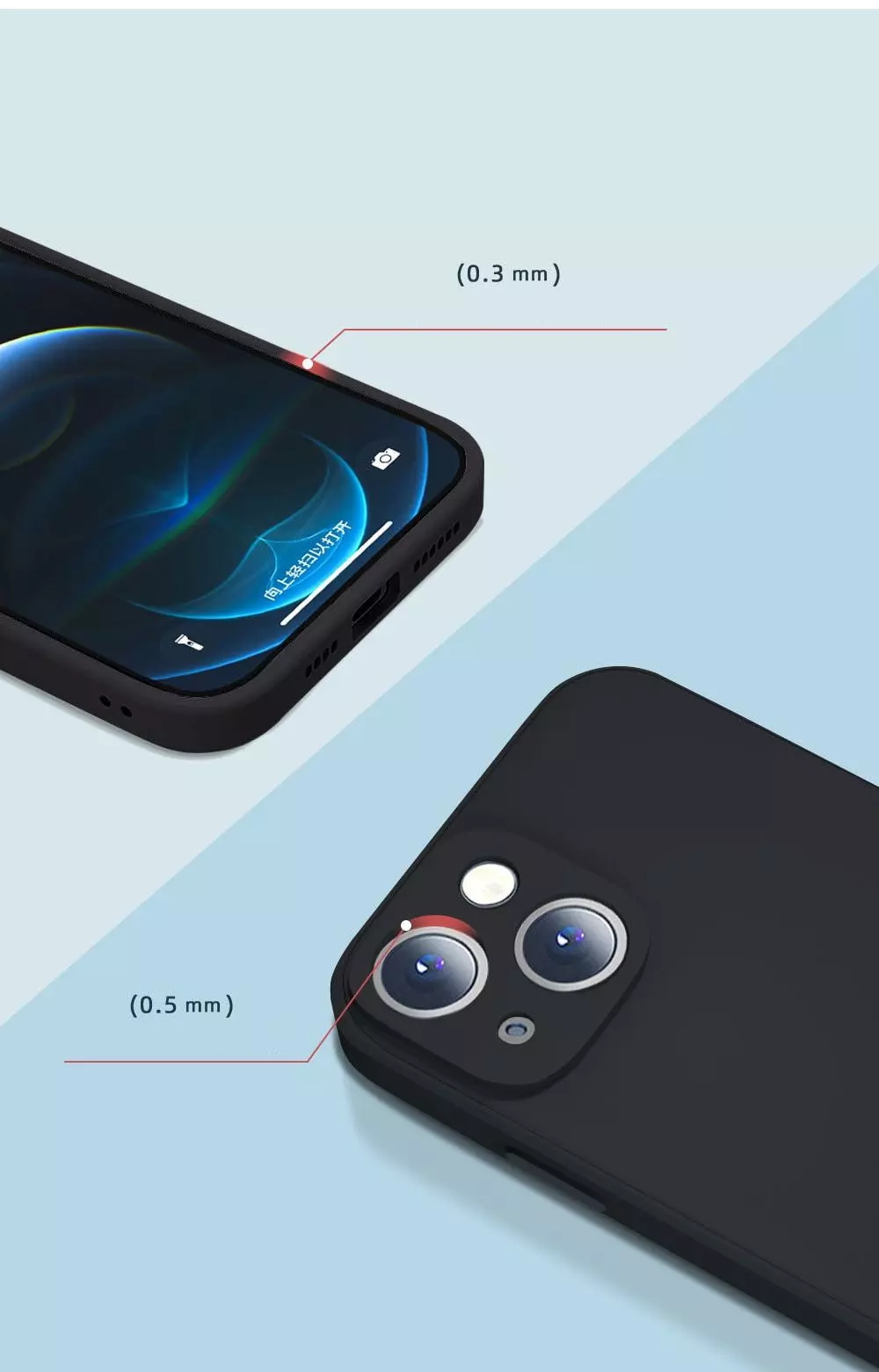 Чехол бампер для iPhone 14 Plus Anomaly Silicone (с микрофиброй) Blue (Синий)