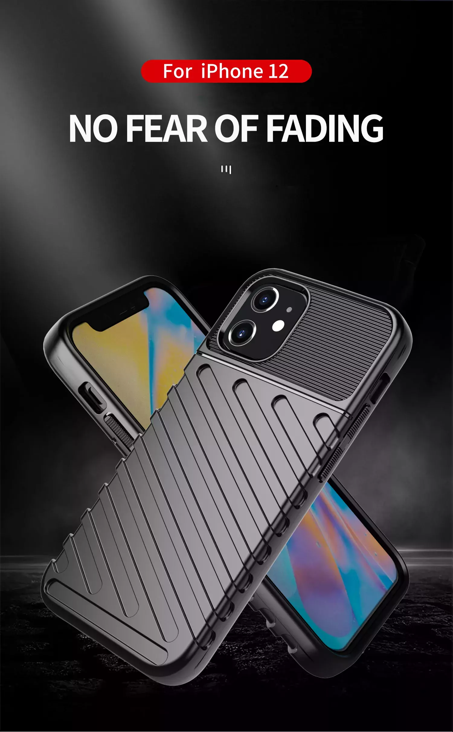 Протиударний чохол бампер для Motorola Moto G72 Anomaly Thunder Black (Чорний)