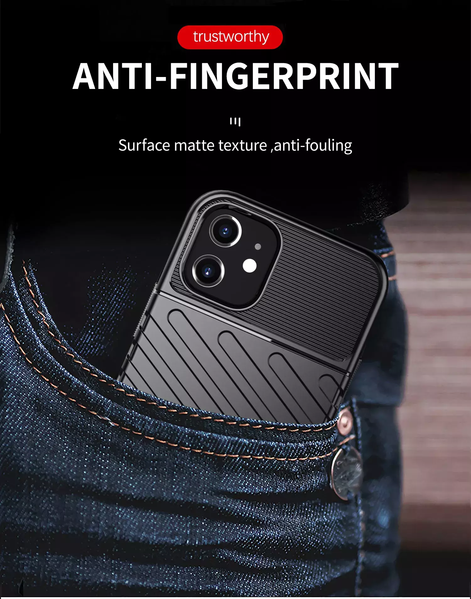 Протиударний чохол бампер для Motorola Moto G72 Anomaly Thunder Black (Чорний)