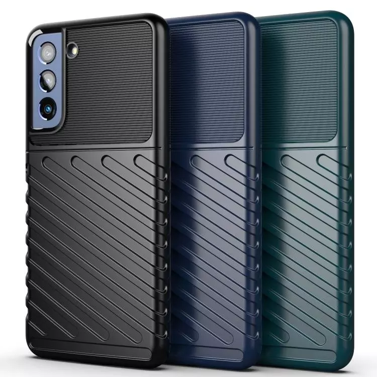 Противоударный чехол бампер для Samsung Galaxy S21 FE Anomaly Thunder Green (Зеленый)