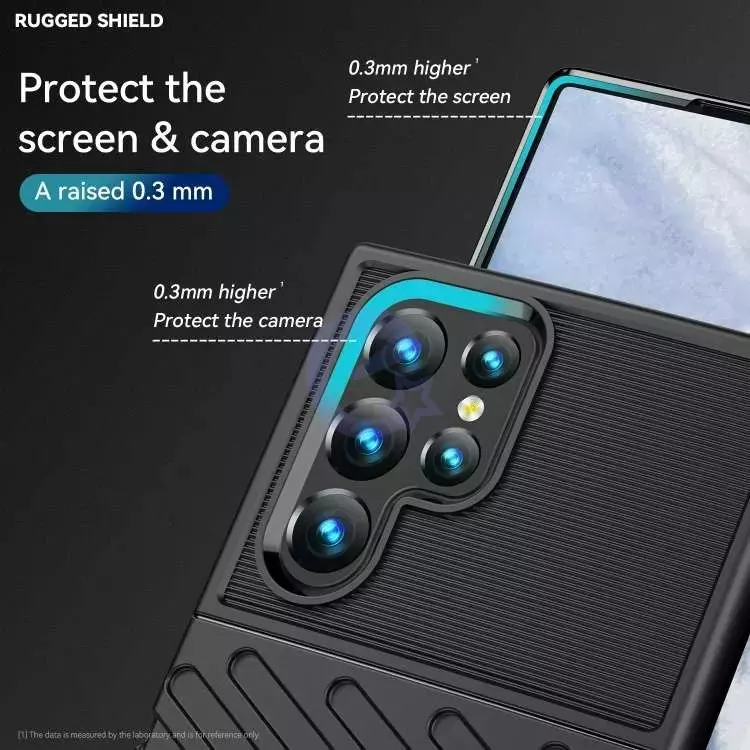 Противоударный чехол бампер для Samsung Galaxy S23 Ultra Anomaly Thunder Blue (Синий)