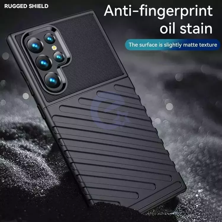Противоударный чехол бампер для Samsung Galaxy S23 Ultra Anomaly Thunder Black (Черный)