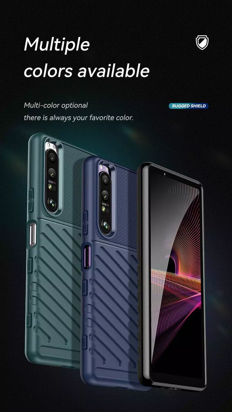 Протиударний чохол бампер для Sony Xperia 1 IV Anomaly Thunder Black (Чорний)