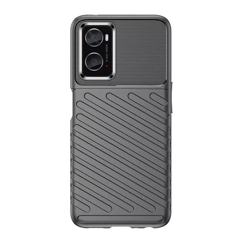Противоударный чехол бампер для Vivo Y02s Anomaly Thunder Black (Черный)