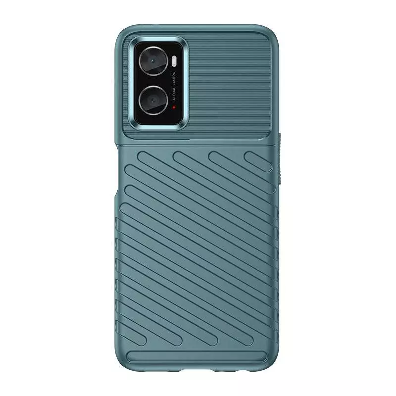 Противоударный чехол бампер для Vivo Y02s Anomaly Thunder Green (Зеленый)