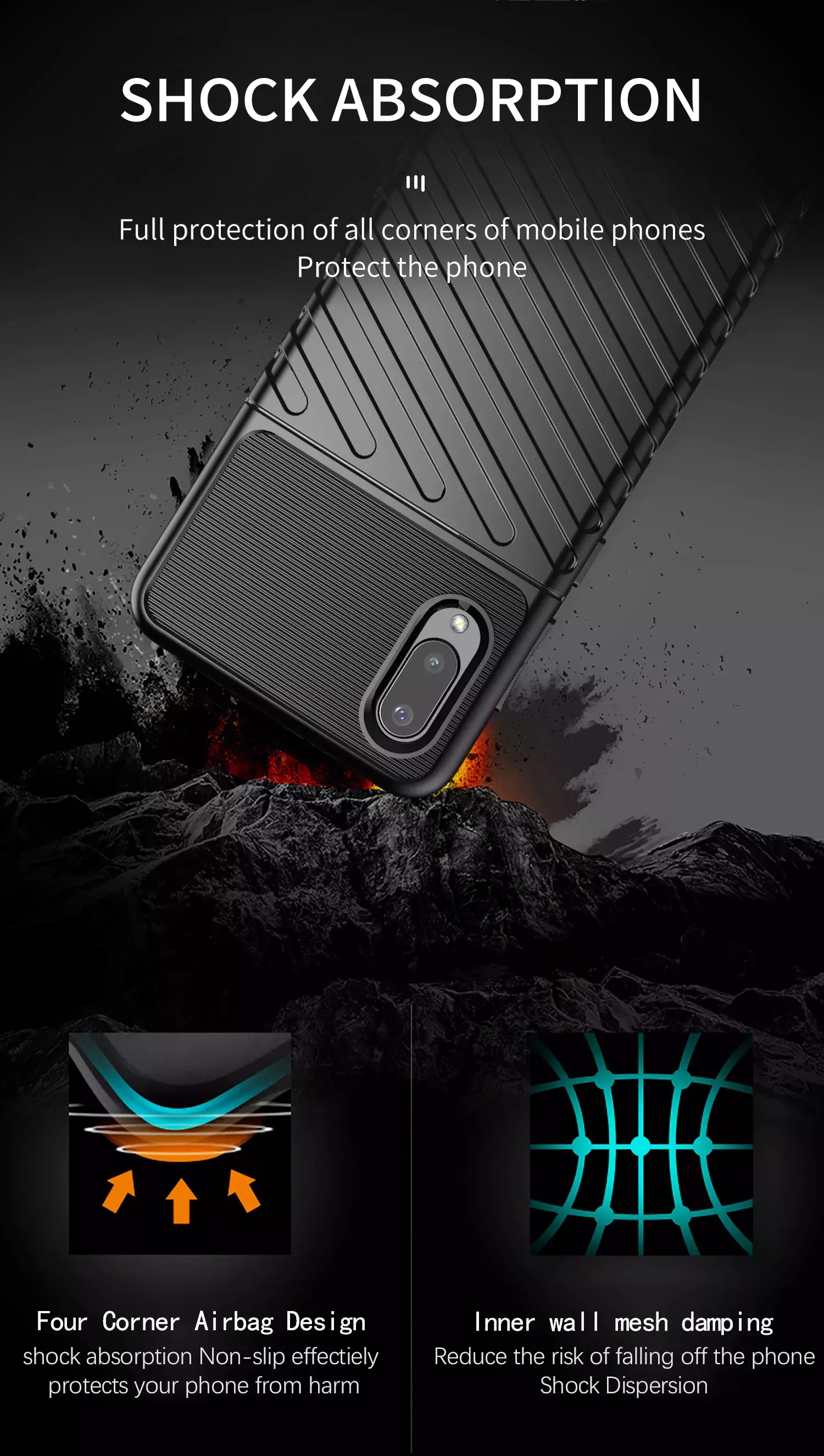 Протиударний чохол бампер для Wiko View3 Pro Anomaly Thunder Blue (Синій)