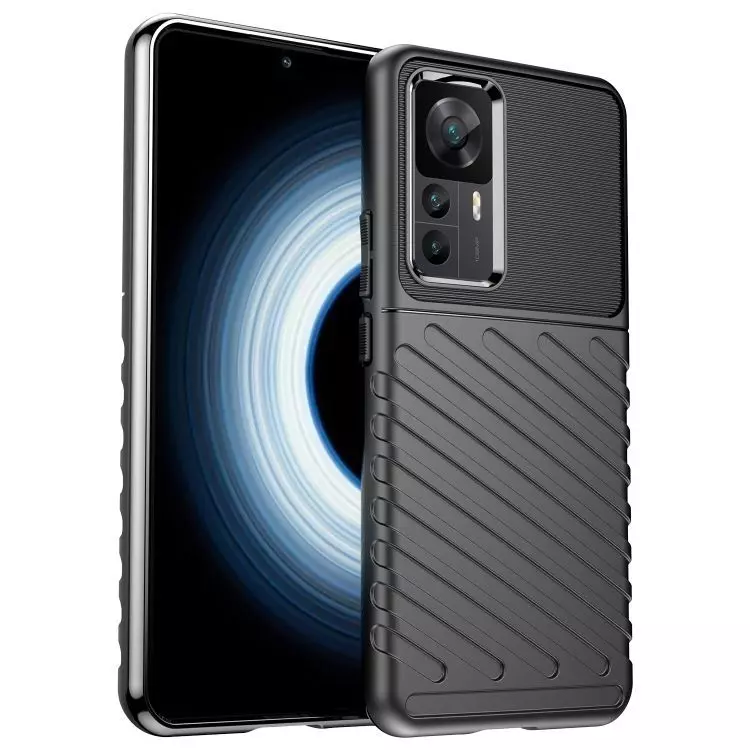 Противоударный чехол бампер для Xiaomi 12T / 12T Pro / Redmi K50 Ultra Anomaly Thunder Black (Черный)