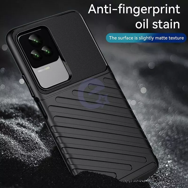 Протиударний чохол бампер для Xiaomi Poco F4 / Redmi K50 / Redmi K50 Pro / Redmi K40S Anomaly Thunder Black (Чорний)