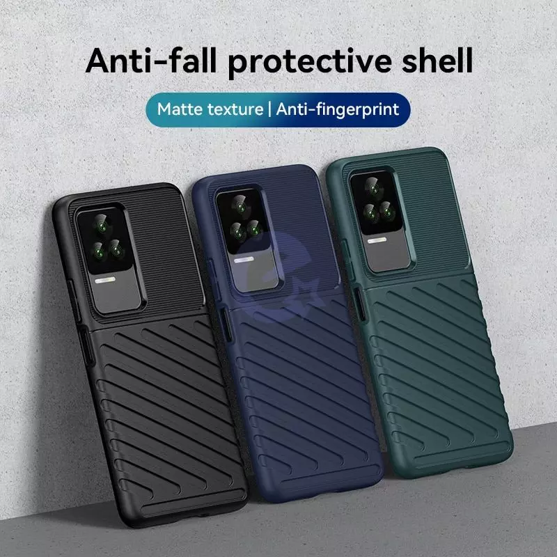 Протиударний чохол бампер для Xiaomi Poco F4 / Redmi K50 / Redmi K50 Pro / Redmi K40S Anomaly Thunder Black (Чорний)