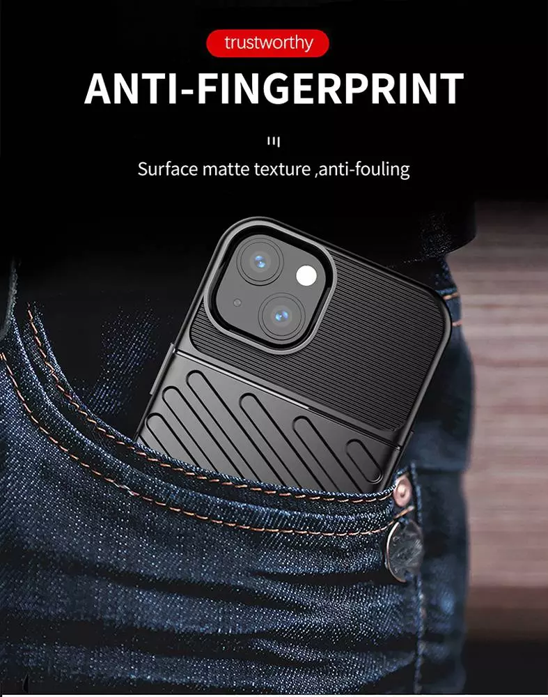 Протиударний чохол бампер для iPhone 14 Anomaly Thunder Blue (Синій)