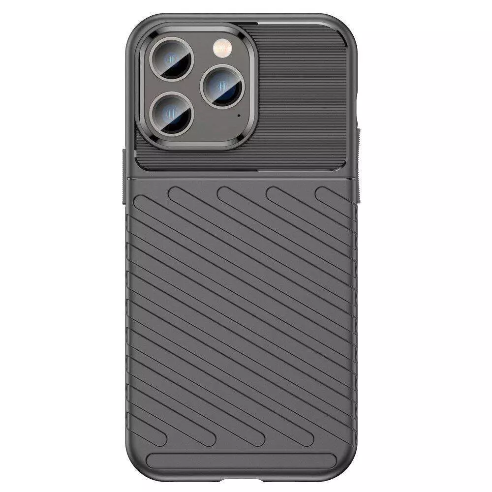 Противоударный чехол бампер для iPhone 14 Pro Max Anomaly Thunder Black (Черный)