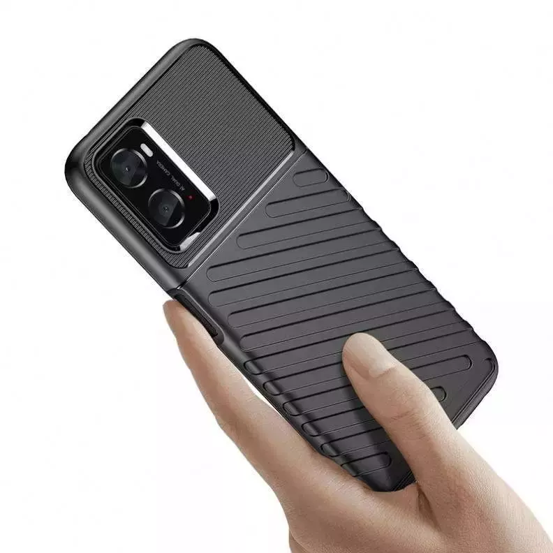 Протиударний чохол бампер для vivo V25 Anomaly Thunder Black (Чорний)