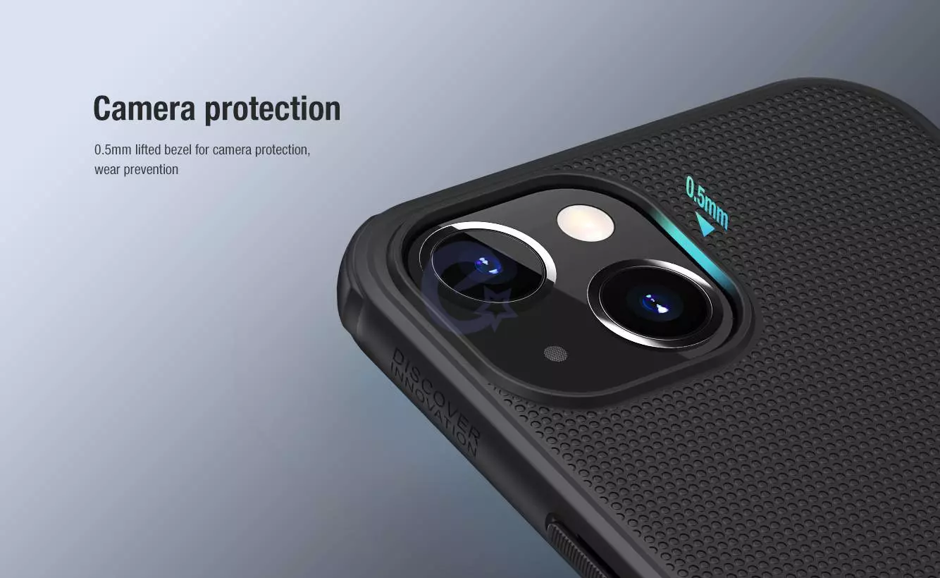 Противоударный чехол бампер Nillkin Super Frosted Shield Pro Magnetic для iPhone 14 Blue (Синий)