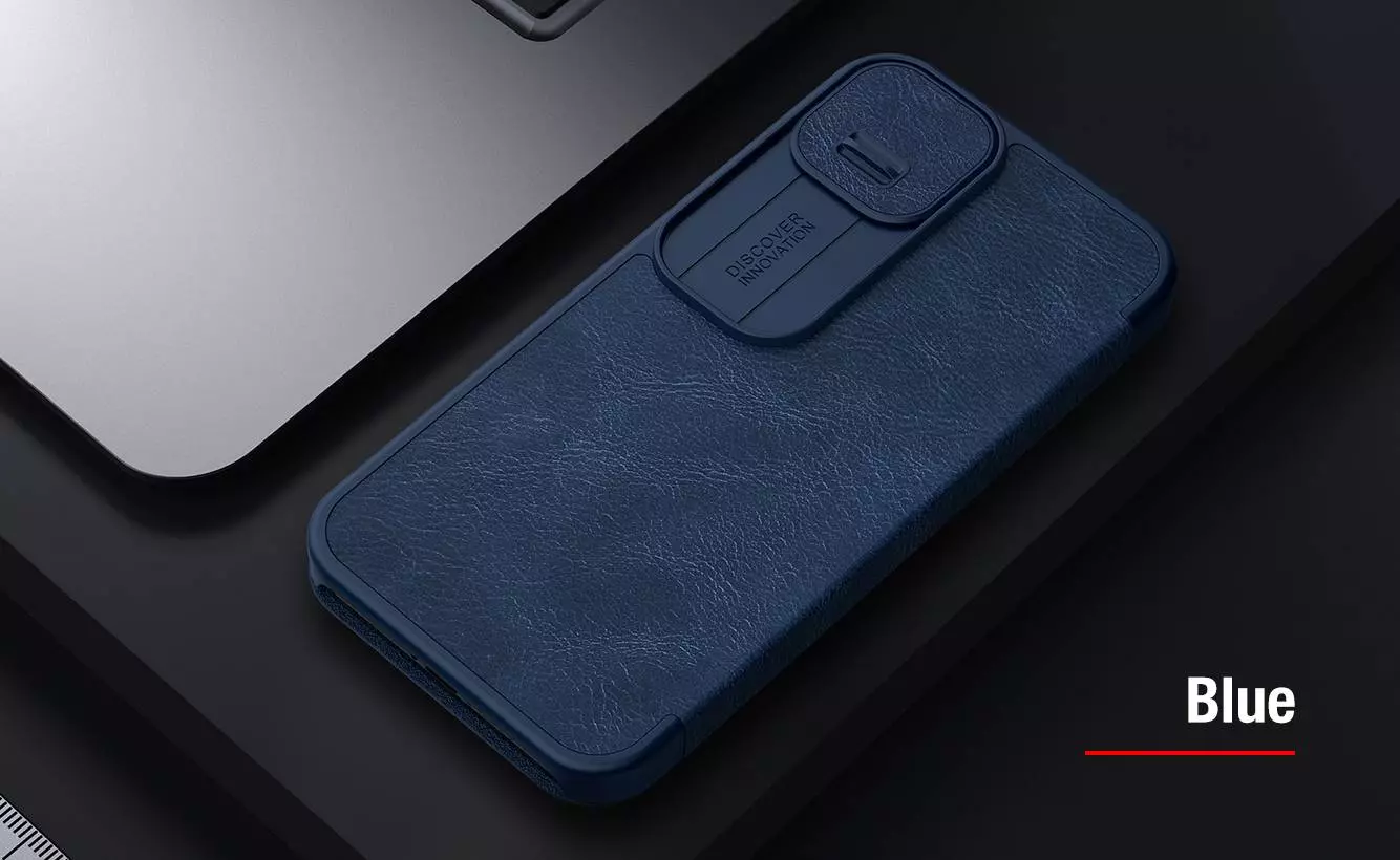 Чохол книжка Nillkin Qin Pro (шторка на камеру) для iPhone 14 Black (Чорний)